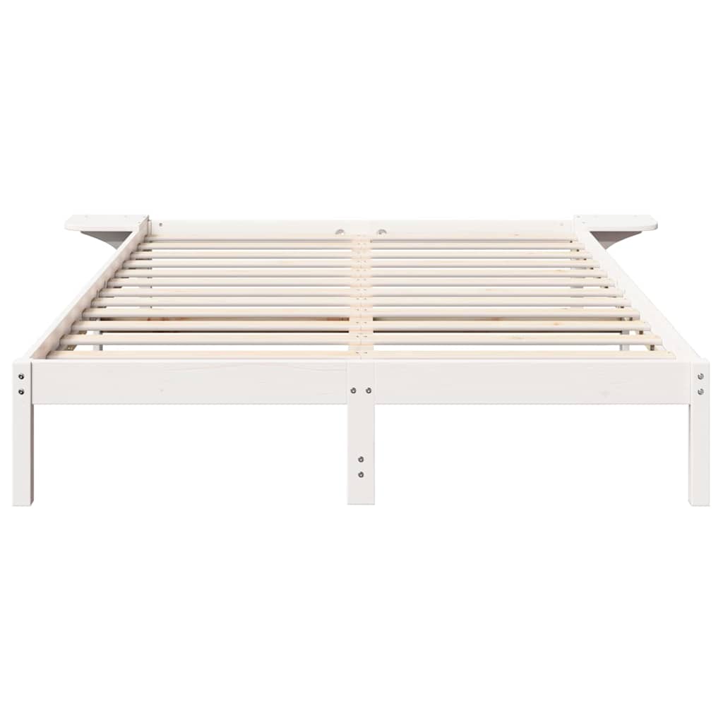 Cadre de lit Blanc 160 x 200 cm Pin massif - XIOS