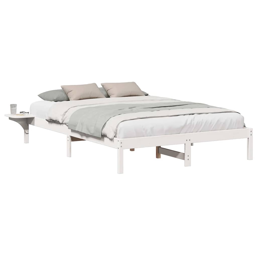 Cadre de lit Blanc 160 x 200 cm Pin massif - XIOS