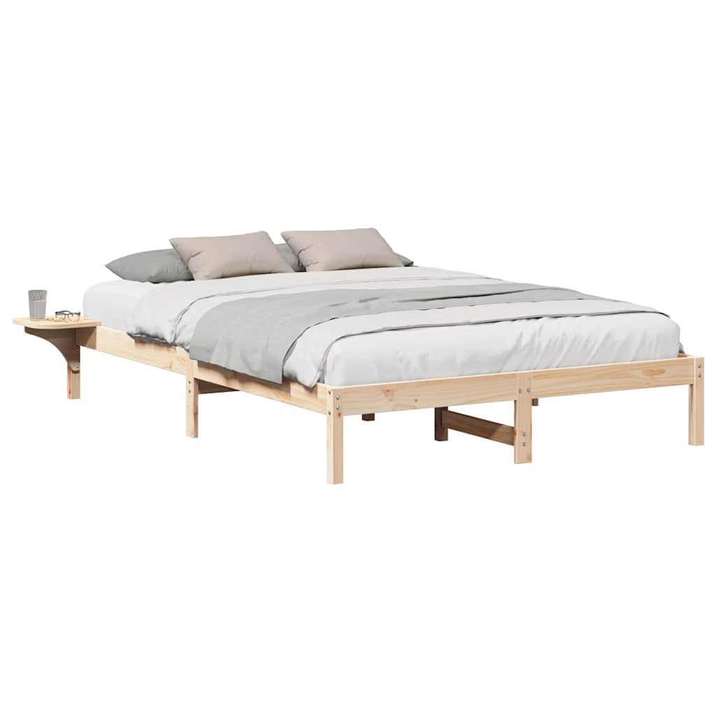 Cadre de lit Naturel 150 x 200 cm Pin massif - XIOS
