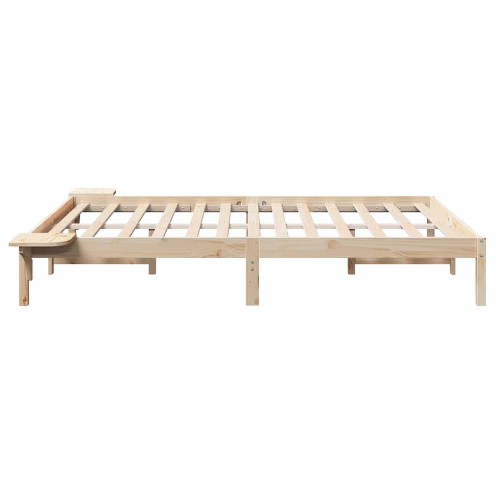 Cadre de lit Naturel 150 x 200 cm Pin massif - XIOS