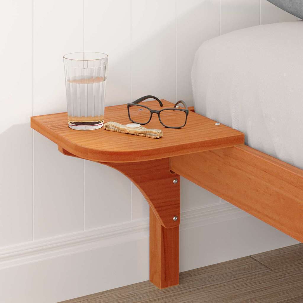 Cadre de lit Brun cire 150 x 200 cm Pin massif - XIOS