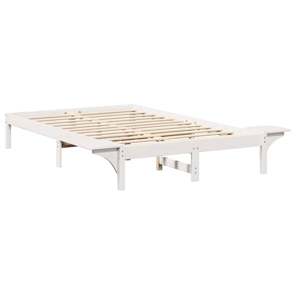 Cadre de lit Blanc 135 x 190 cm Pin massif - XIOS