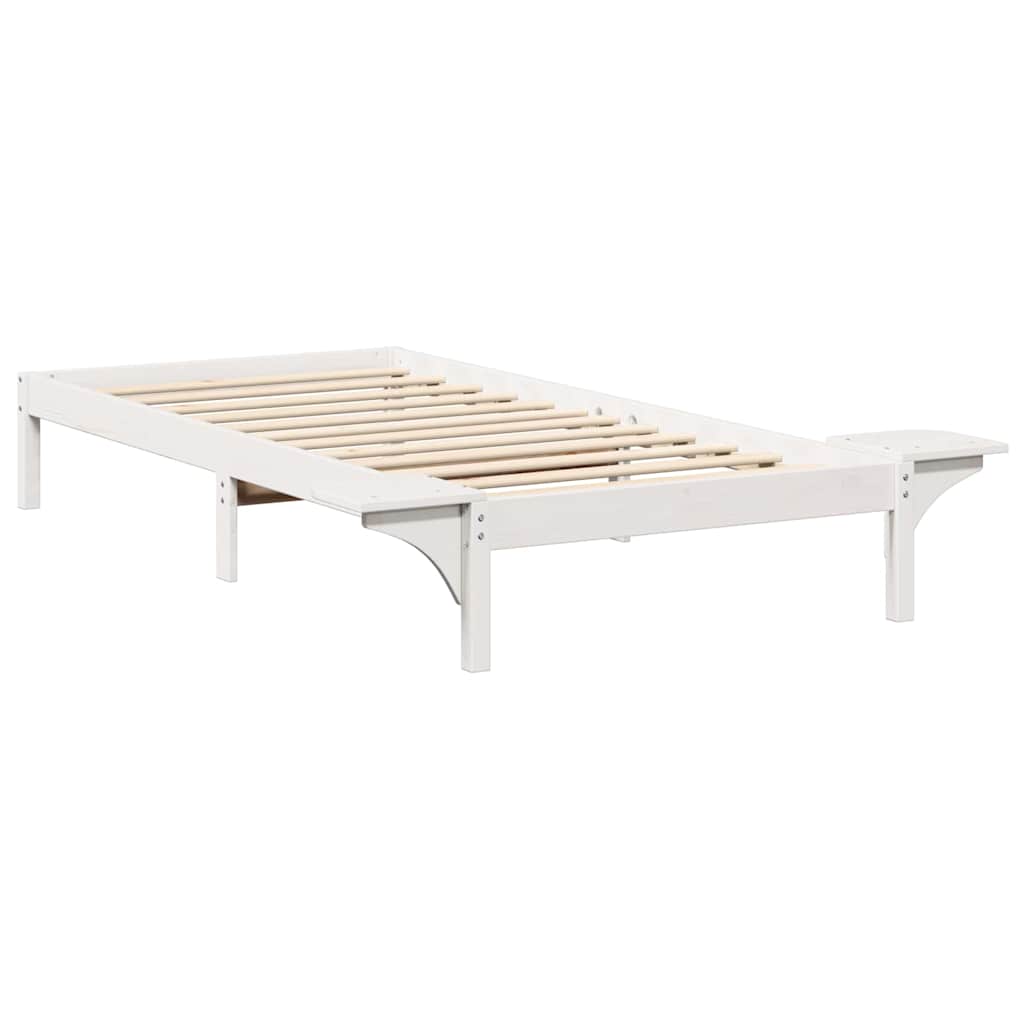 Cadre de lit Blanc 90 x 200 cm Pin massif - XIOS