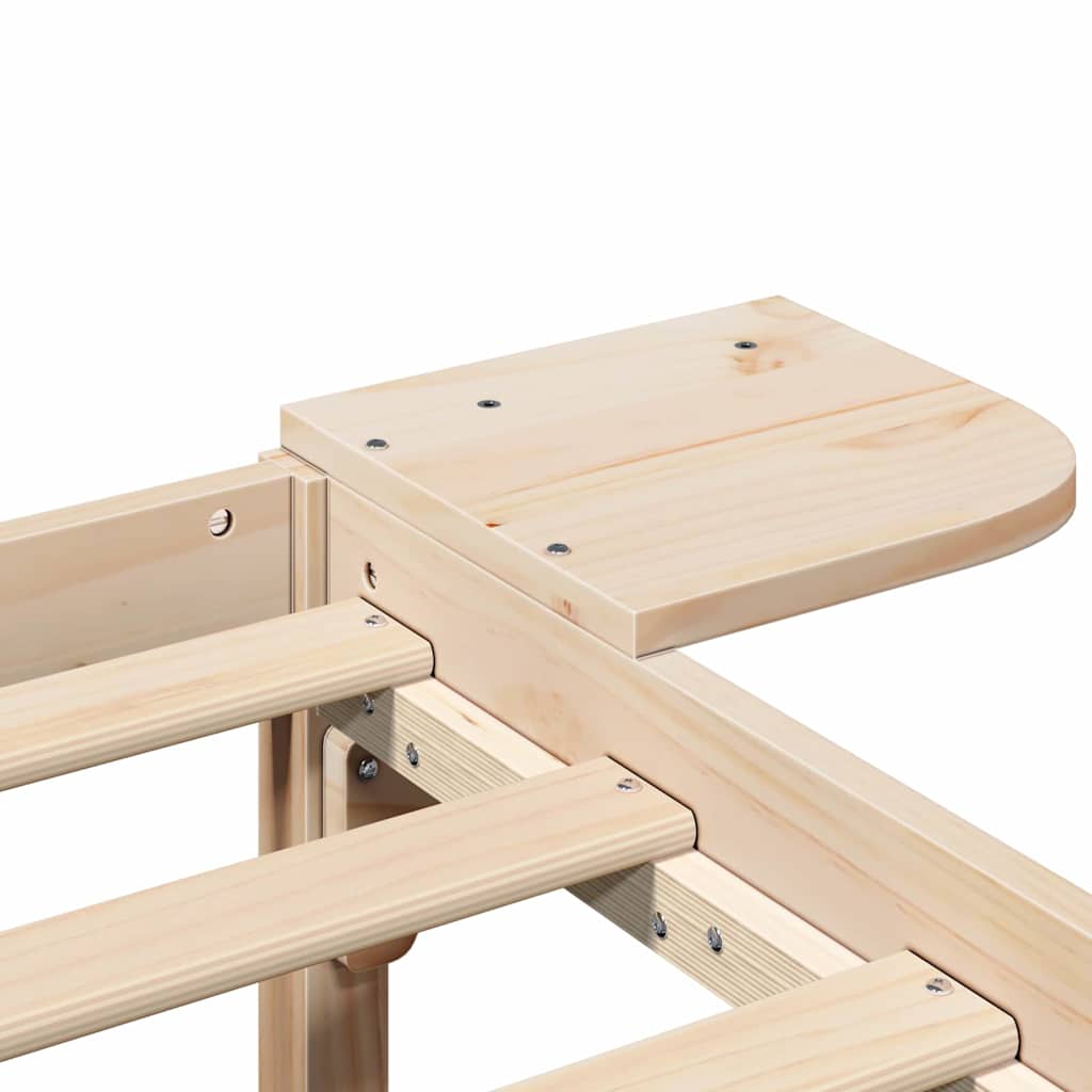 Cadre de lit Naturel 90 x 190 cm Pin massif - XIOS