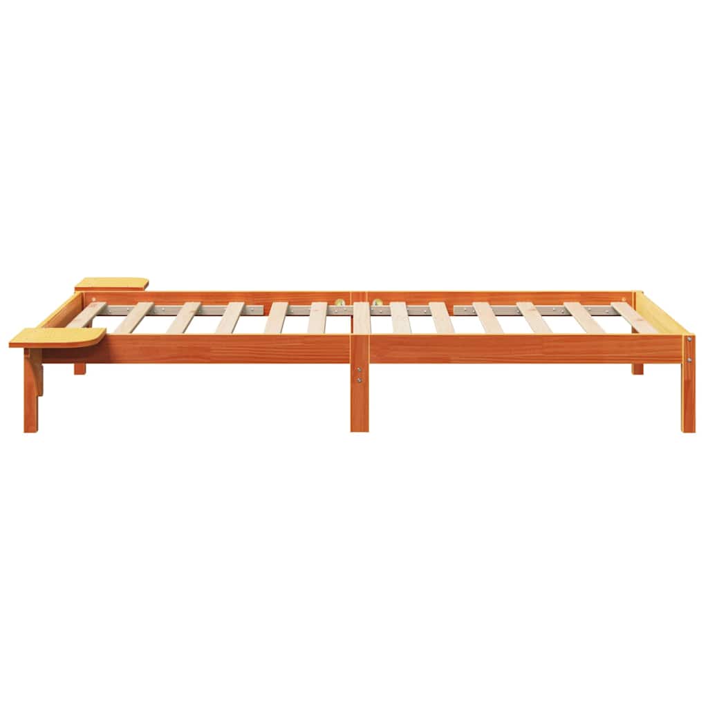 Cadre de lit Brun cire 75 x 190 cm Pin massif - XIOS