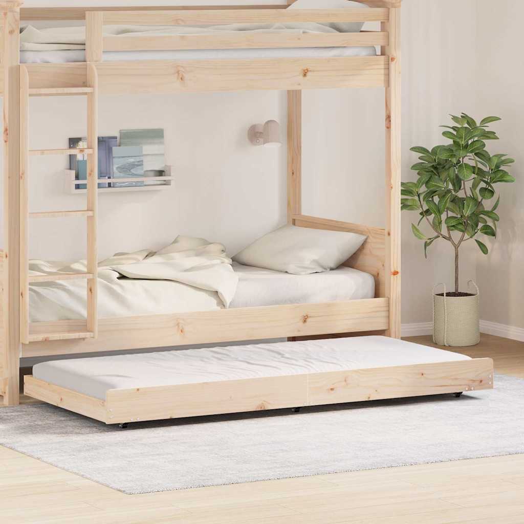 Cadre de lit Marron 80 x 200 cm Bois de pin massif - XIOS