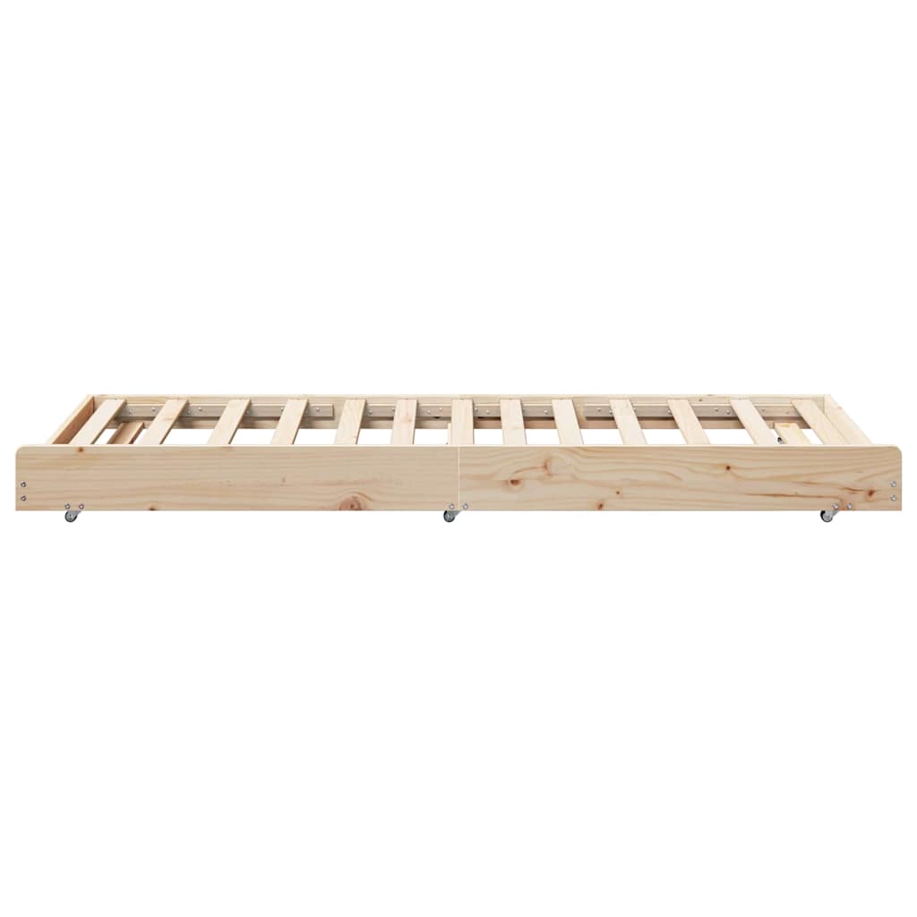Cadre de lit Marron 80 x 200 cm Bois de pin massif - XIOS