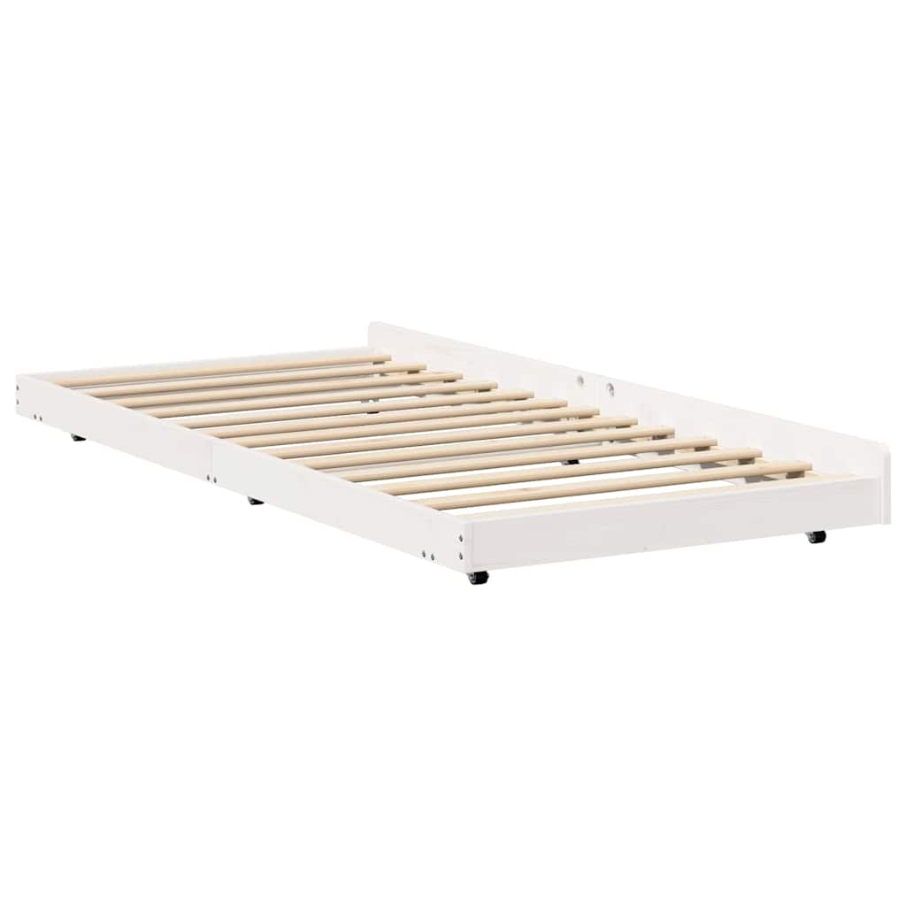 Cadre de lit Blanc 75 x 190 cm Pin massif - XIOS