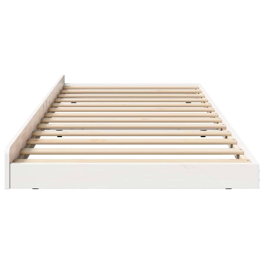 Cadre de lit Blanc 75 x 190 cm Pin massif - XIOS