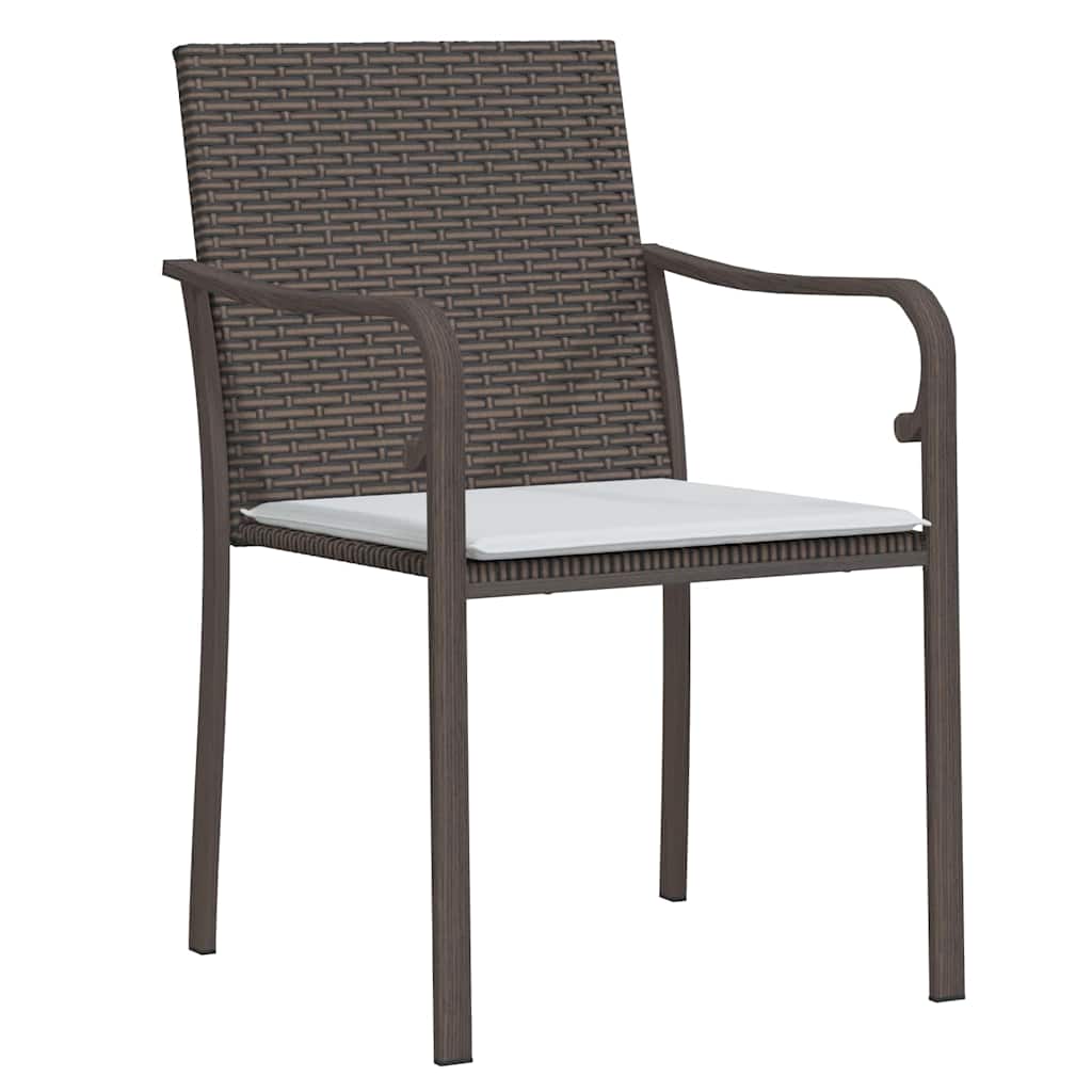 Ensemble de salle à manger pour jardin 7 pcs Marron et Noir - XIOS
