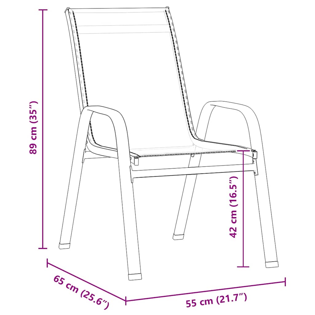 Ensemble de salle à manger pour jardin 5 pcs Gris et Noir - XIOS