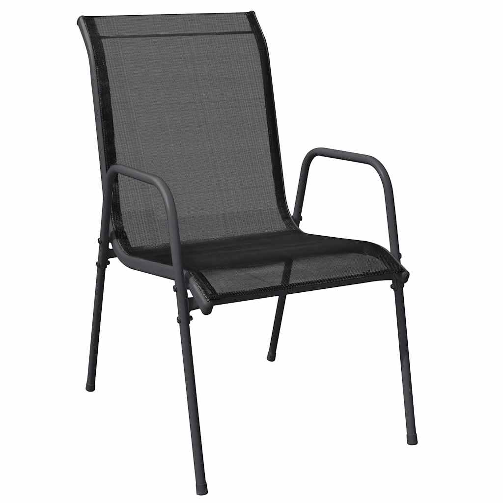 Ensemble de salle à manger pour jardin 9 pcs Noir - XIOS