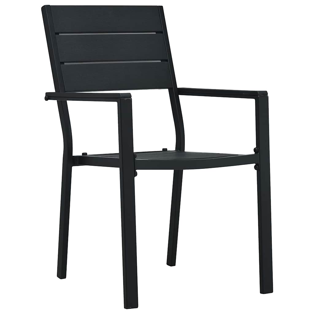 Ensemble de salle à manger pour jardin 5 pcs Noir - XIOS