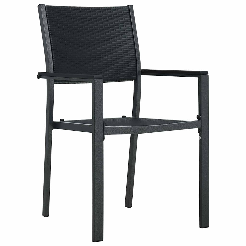Ensemble de salle à manger pour jardin 3 pcs Noir - XIOS
