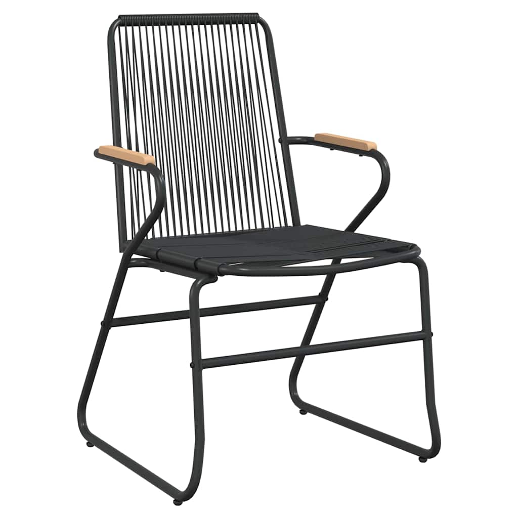 Ensemble de salle à manger pour jardin 5 pcs Noir - XIOS