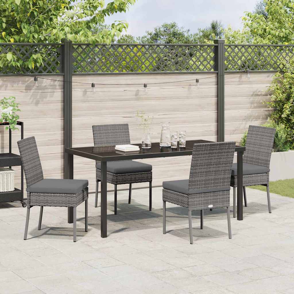 Ensemble de salle à manger pour jardin 5 pcs Gris - XIOS