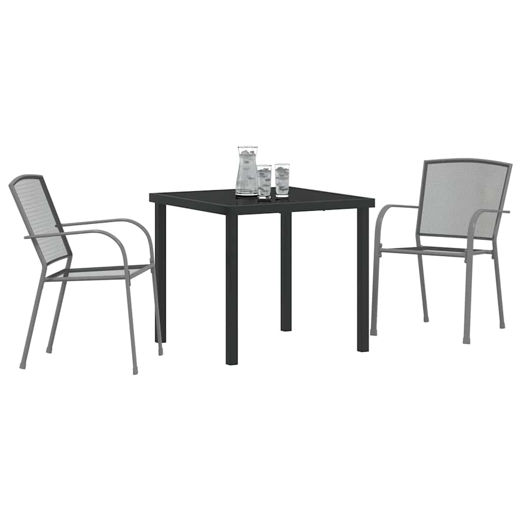 Ensemble de salle à manger pour jardin 3 pcs Anthracite - XIOS