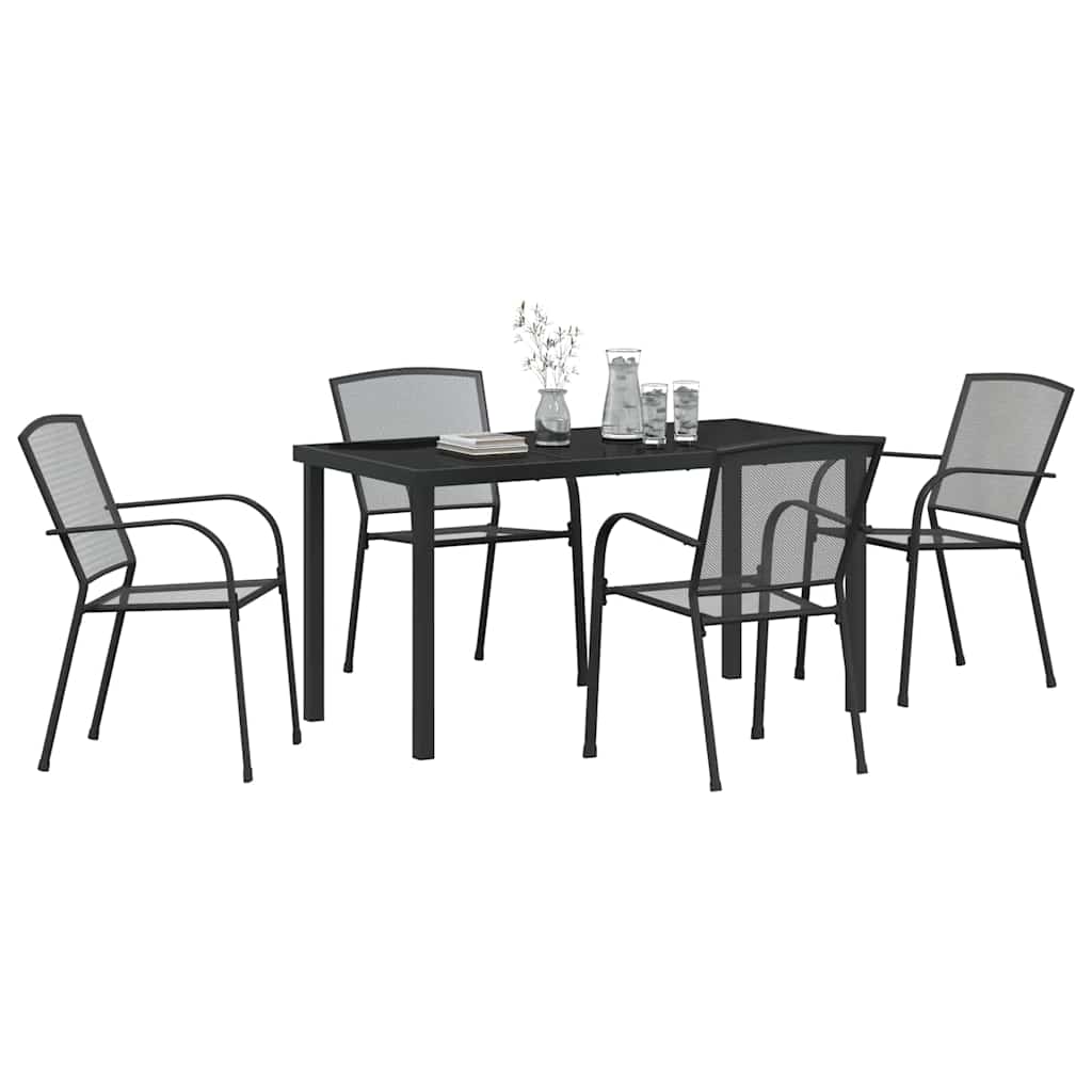 Ensemble de salle à manger pour jardin 5 pcs Anthracite - XIOS