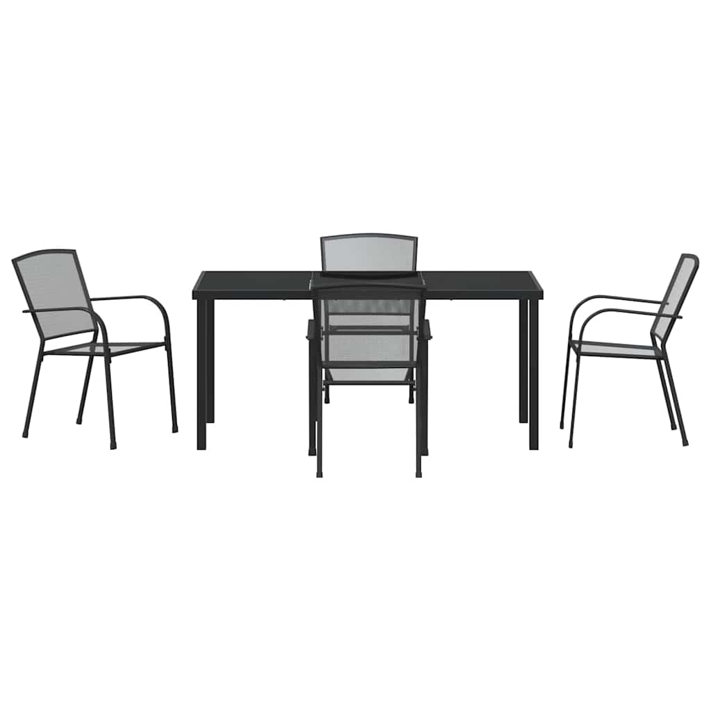 Ensemble de salle à manger pour jardin 5 pcs Anthracite - XIOS