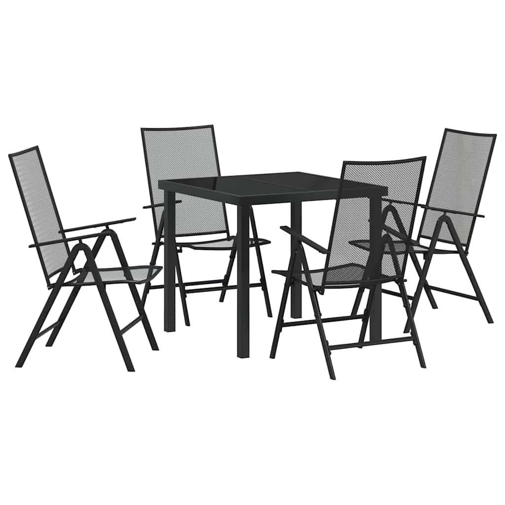 Ensemble de salle à manger pour jardin 5 pcs Anthracite - XIOS