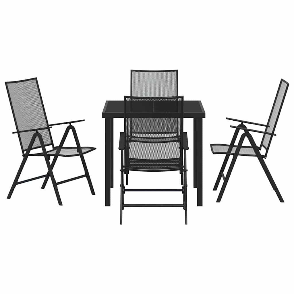Ensemble de salle à manger pour jardin 5 pcs Anthracite - XIOS