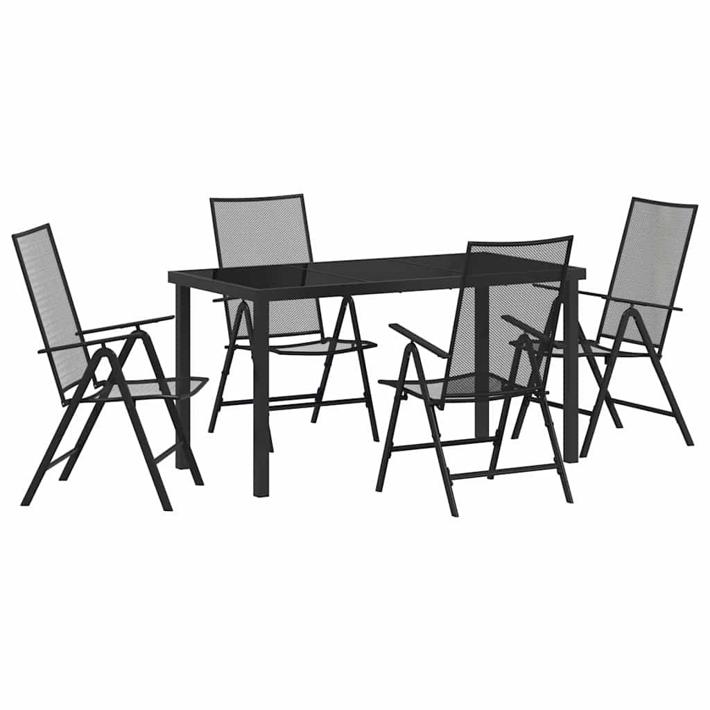 Ensemble de salle à manger pour jardin 5 pcs Anthracite - XIOS
