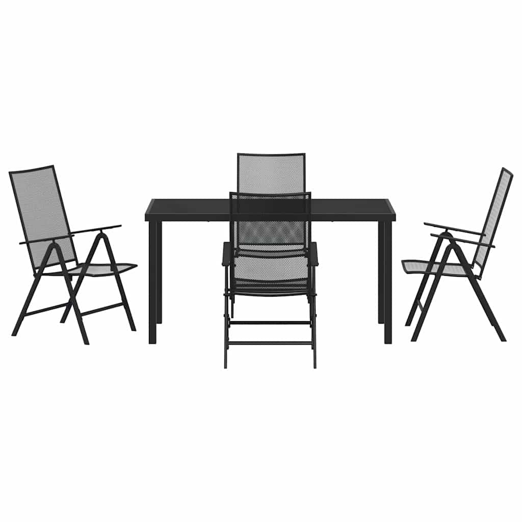 Ensemble de salle à manger pour jardin 5 pcs Anthracite - XIOS