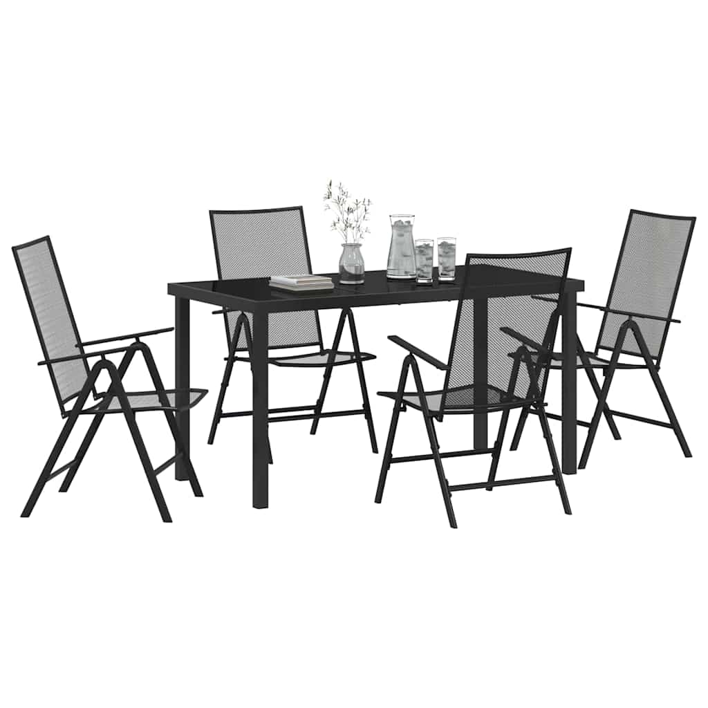 Ensemble de salle à manger pour jardin 5 pcs Anthracite - XIOS