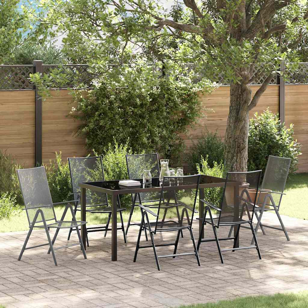 Ensemble de salle à manger pour jardin 7 pcs Anthracite - XIOS