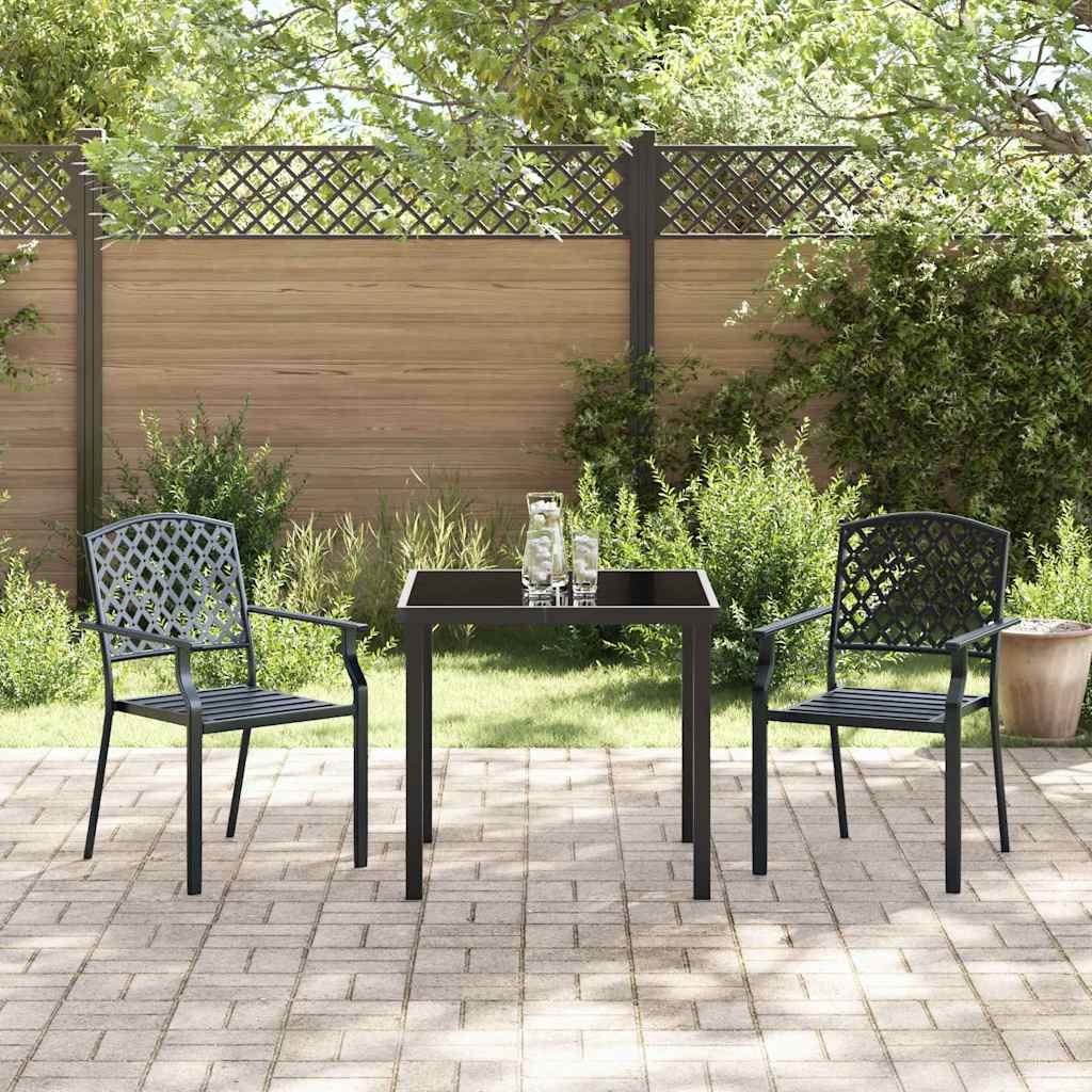 Ensemble de salle à manger pour jardin 3 pcs Anthracite - XIOS