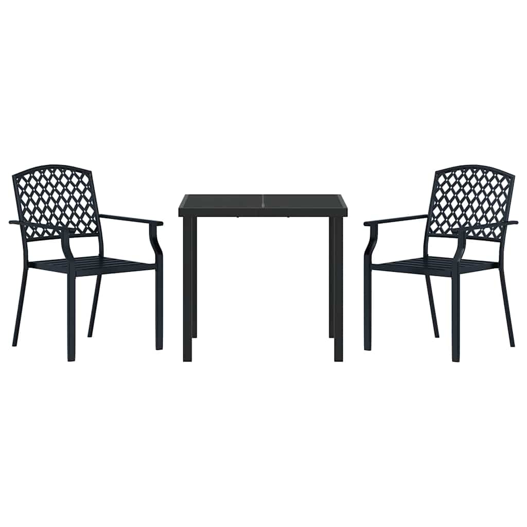 Ensemble de salle à manger pour jardin 3 pcs Anthracite - XIOS