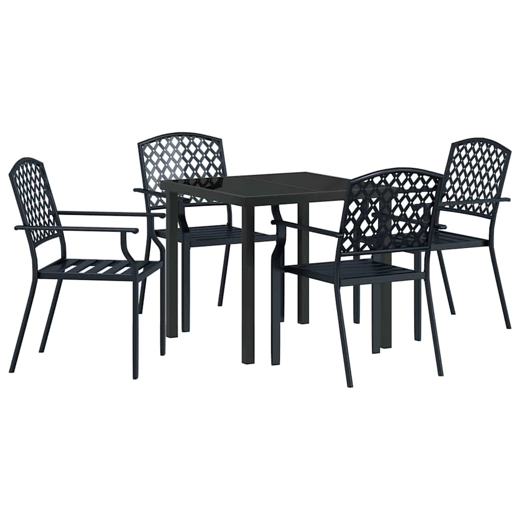Ensemble de salle à manger pour jardin 5 pcs Anthracite - XIOS