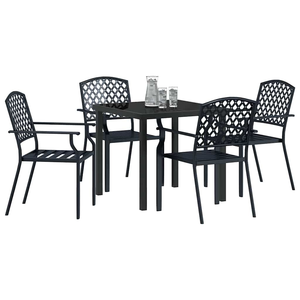Ensemble de salle à manger pour jardin 5 pcs Anthracite - XIOS