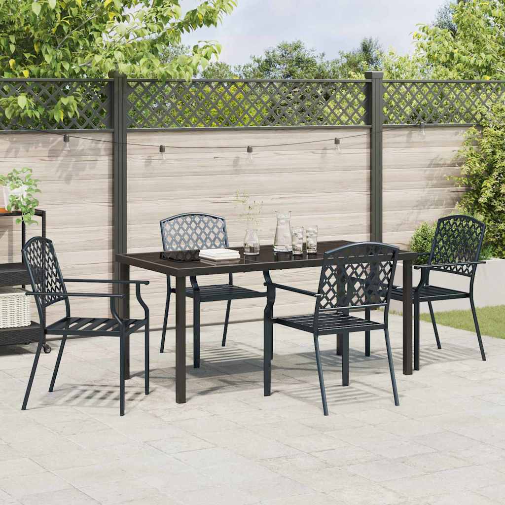 Ensemble de salle à manger pour jardin 5 pcs Anthracite - XIOS