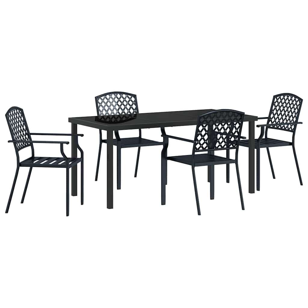 Ensemble de salle à manger pour jardin 5 pcs Anthracite - XIOS