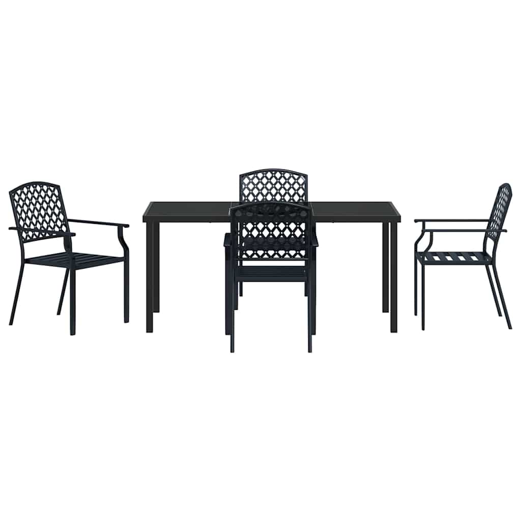Ensemble de salle à manger pour jardin 5 pcs Anthracite - XIOS