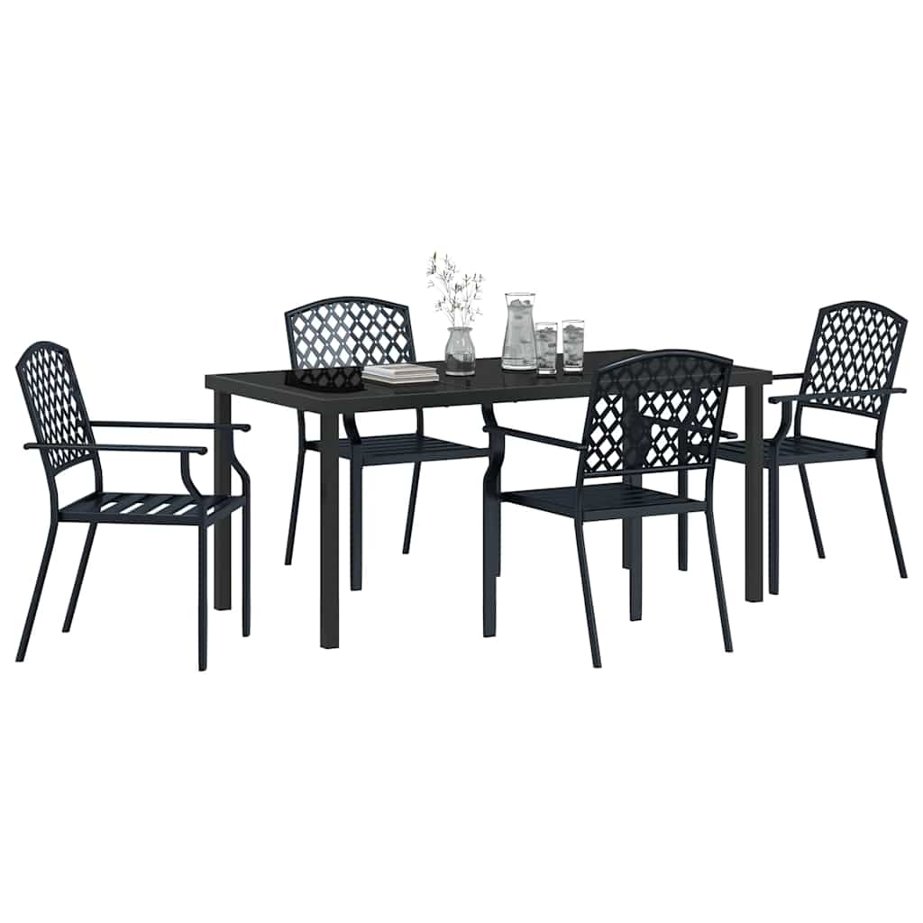 Ensemble de salle à manger pour jardin 5 pcs Anthracite - XIOS