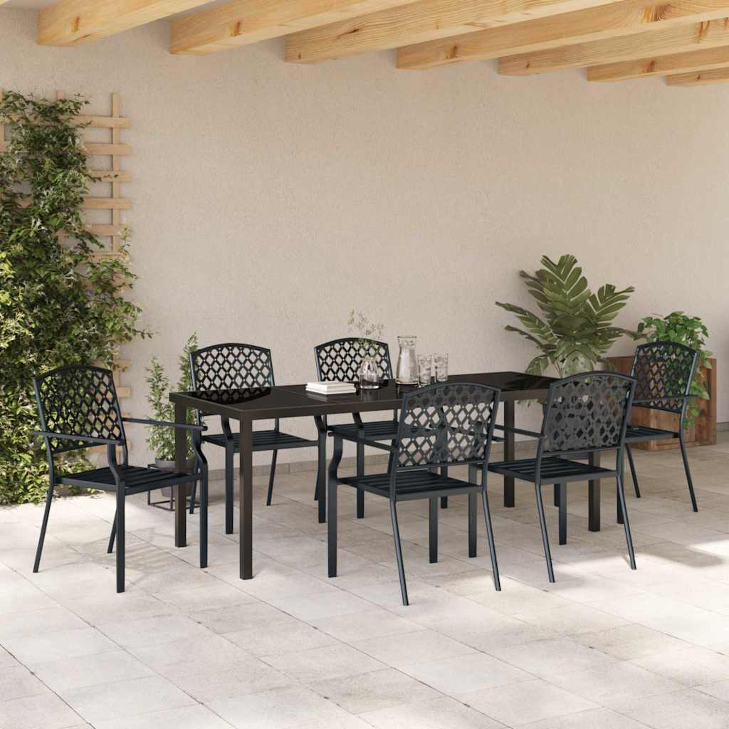 Ensemble de salle à manger pour jardin 7 pcs Anthracite - XIOS