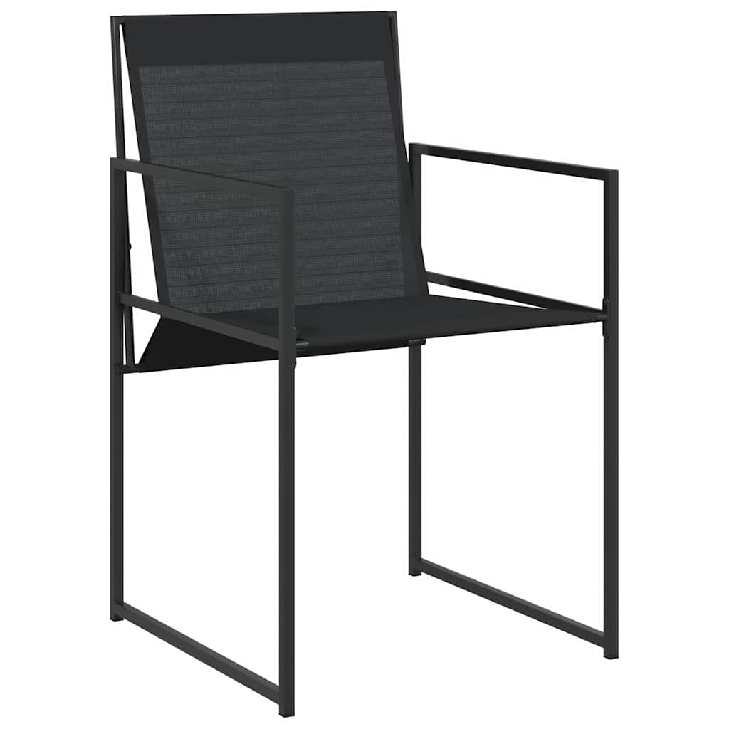 Ensemble de salle à manger pour jardin 9 pcs Noir - XIOS