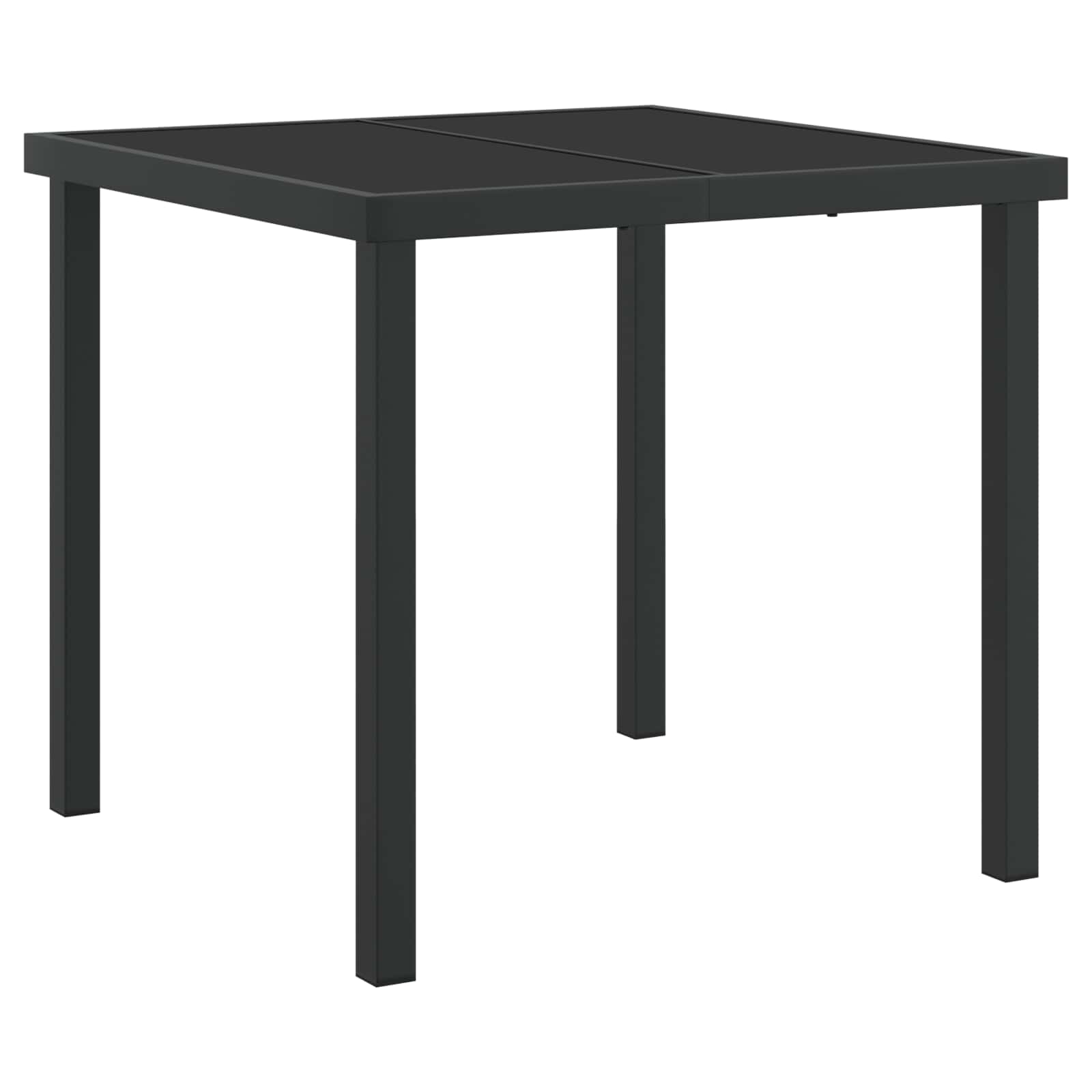 Ensemble de salle à manger pour jardin 5 pcs Noir - XIOS