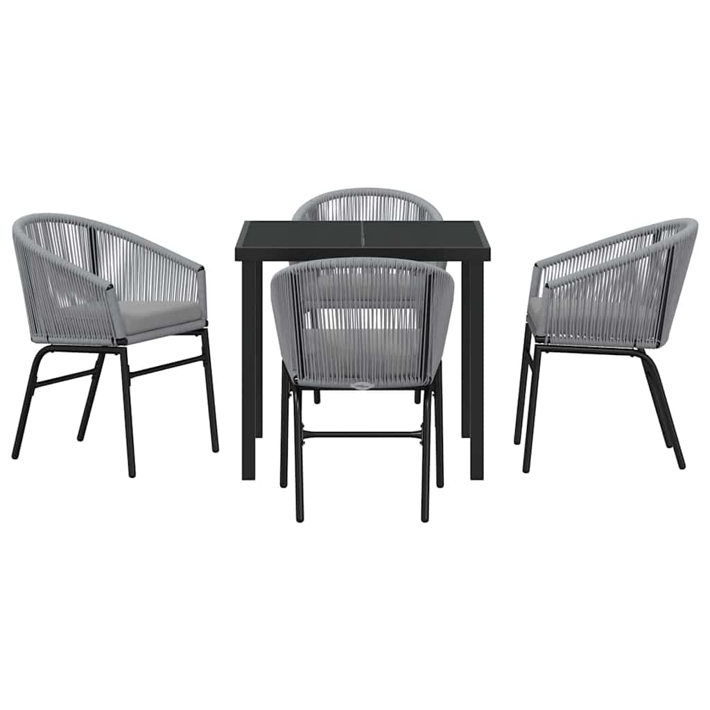 Ensemble de salle à manger pour jardin 5 pcs Anthracite - XIOS