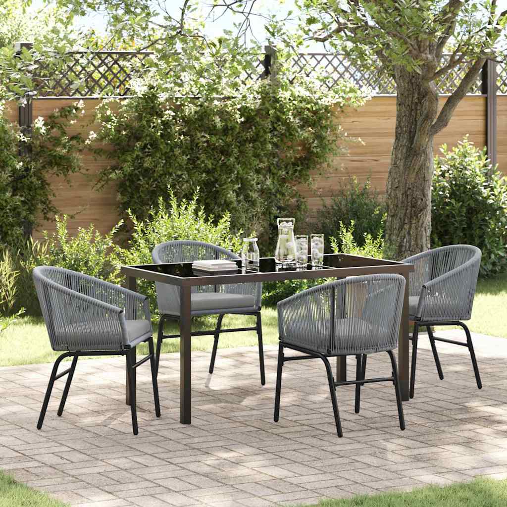 Ensemble de salle à manger pour jardin 5 pcs Anthracite - XIOS