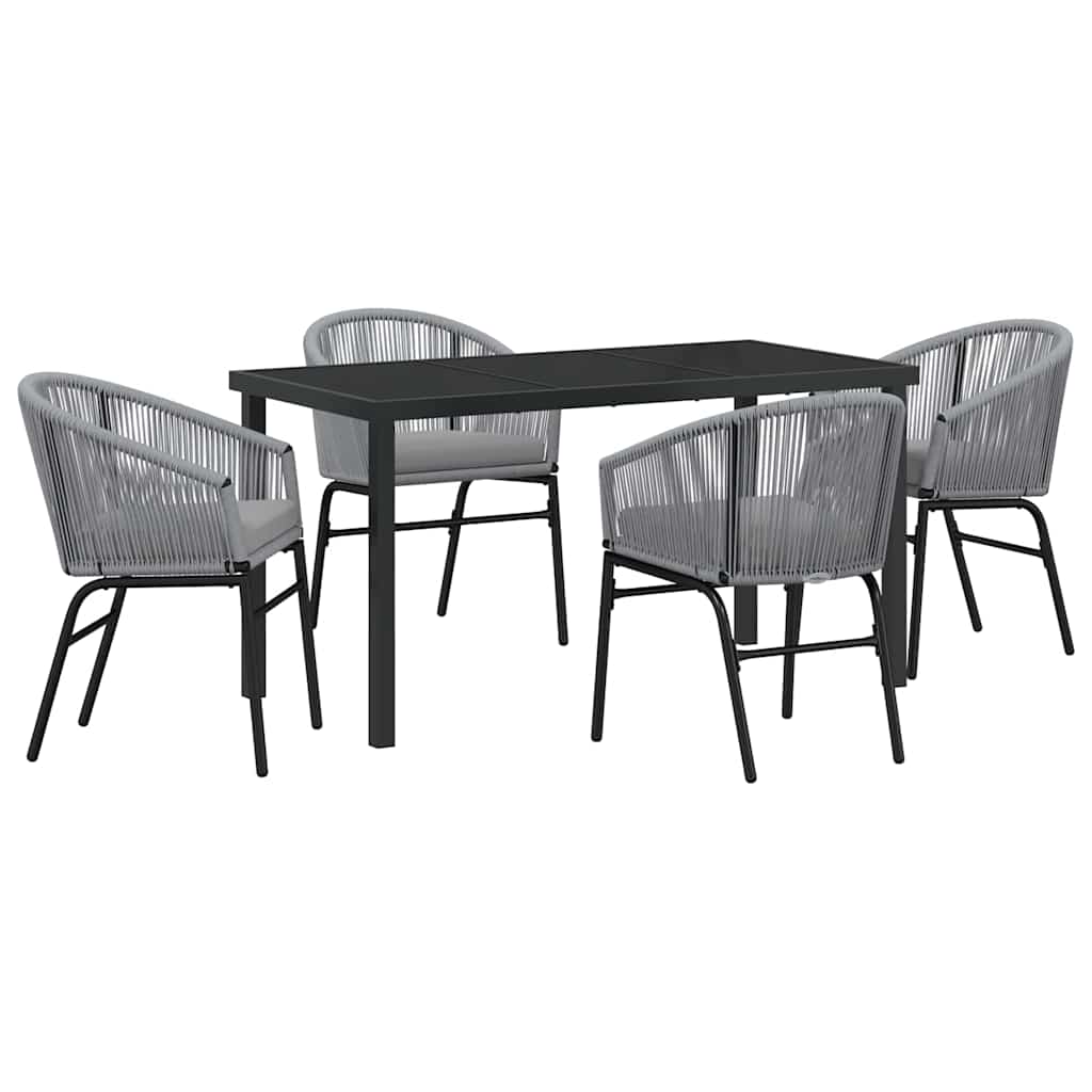Ensemble de salle à manger pour jardin 5 pcs Anthracite - XIOS