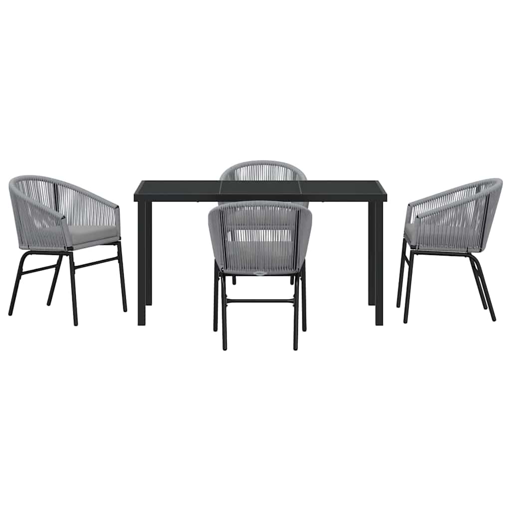 Ensemble de salle à manger pour jardin 5 pcs Anthracite - XIOS