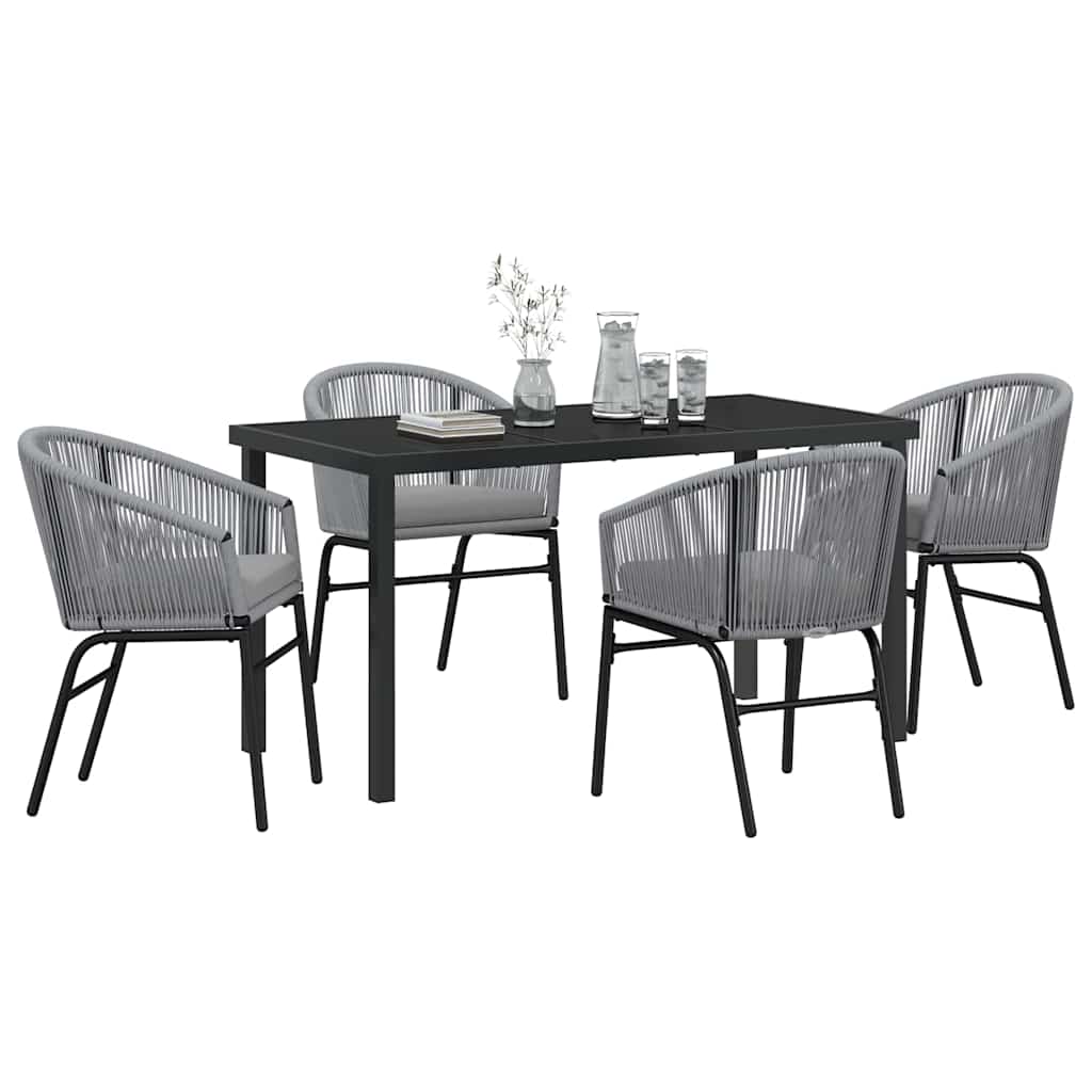 Ensemble de salle à manger pour jardin 5 pcs Anthracite - XIOS