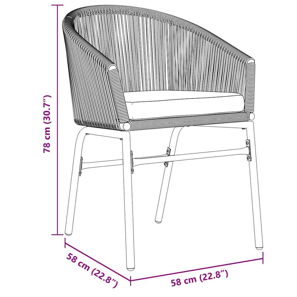 Ensemble de salle à manger pour jardin 5 pcs Anthracite - XIOS