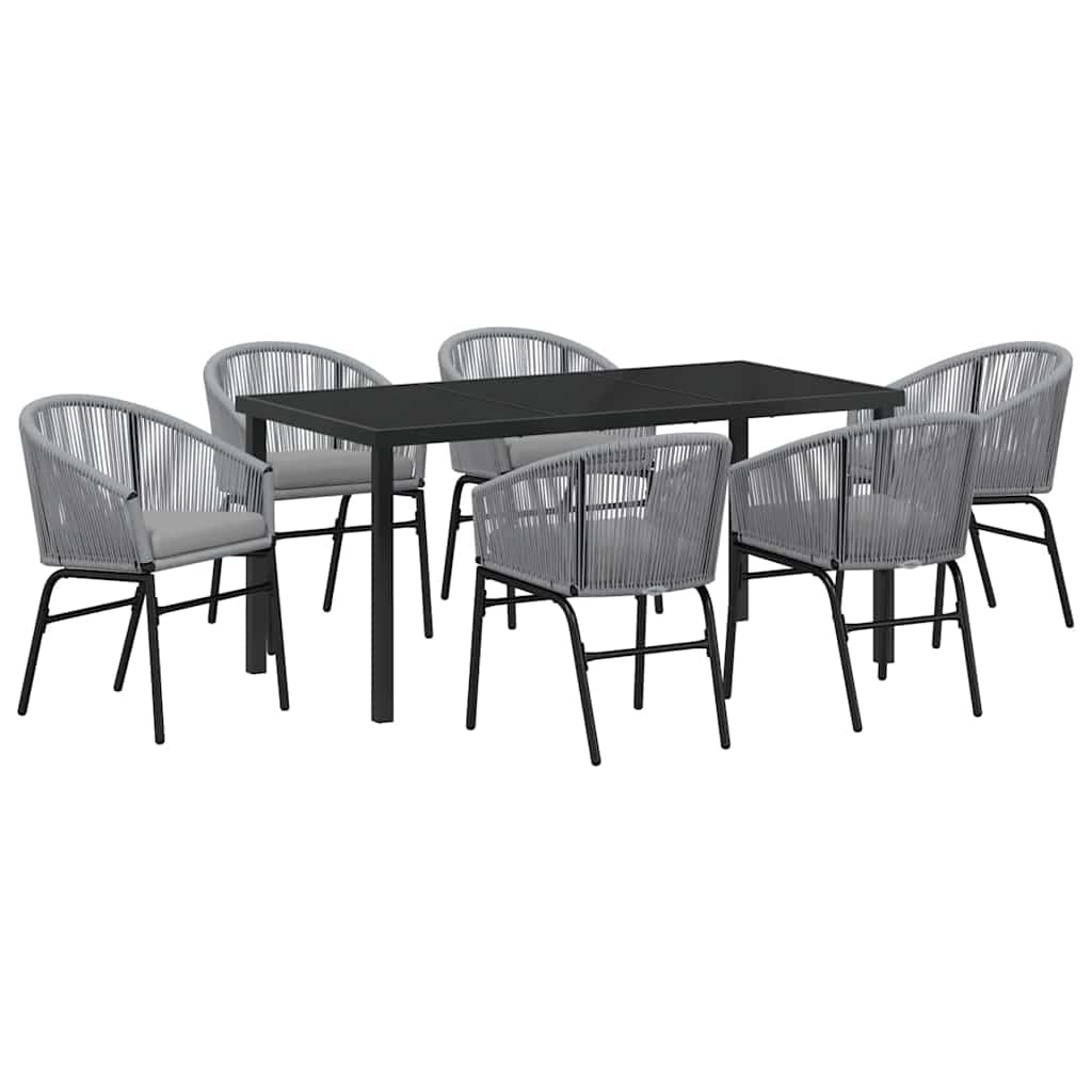 Ensemble de salle à manger pour jardin 7 pcs Anthracite - XIOS