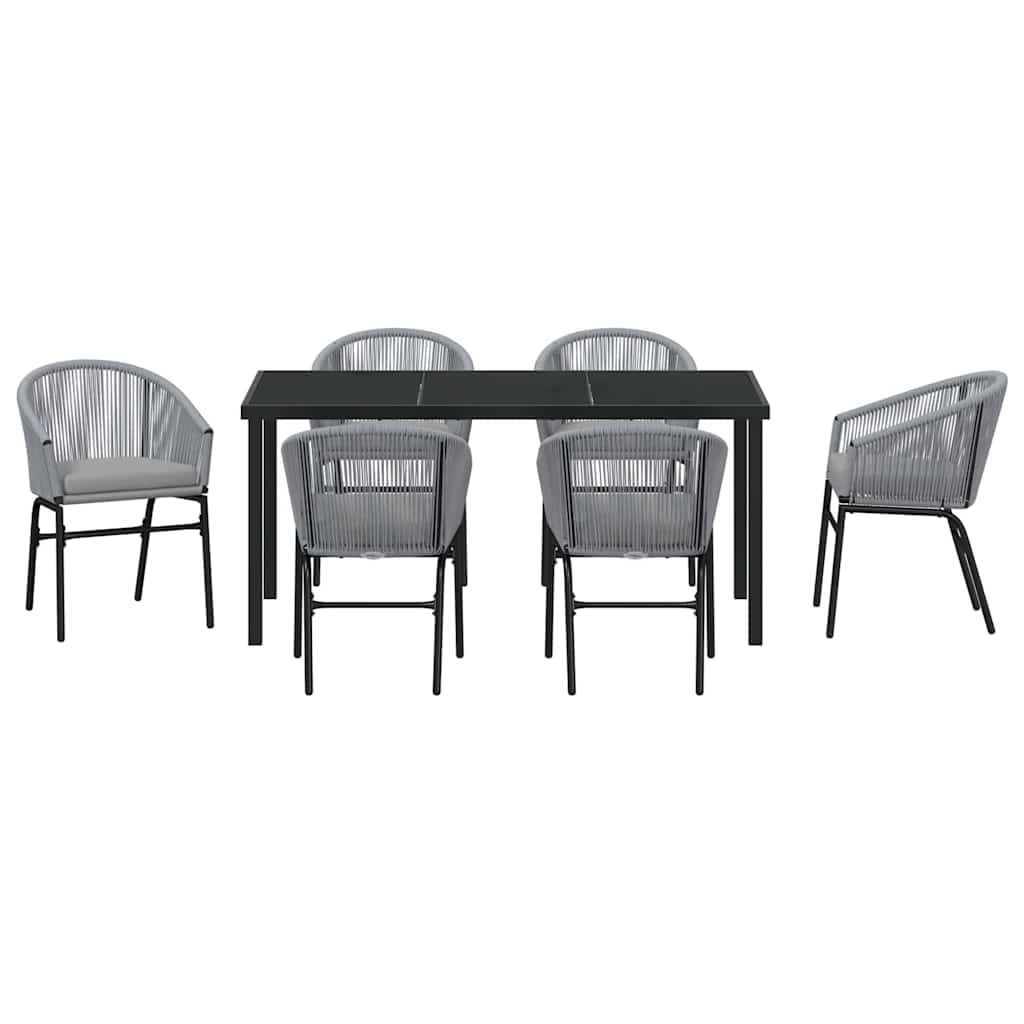 Ensemble de salle à manger pour jardin 7 pcs Anthracite - XIOS