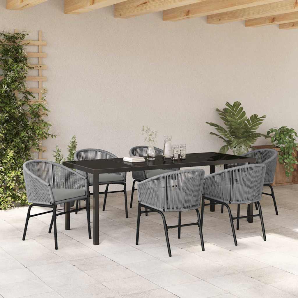 Ensemble de salle à manger pour jardin 7 pcs Anthracite - XIOS