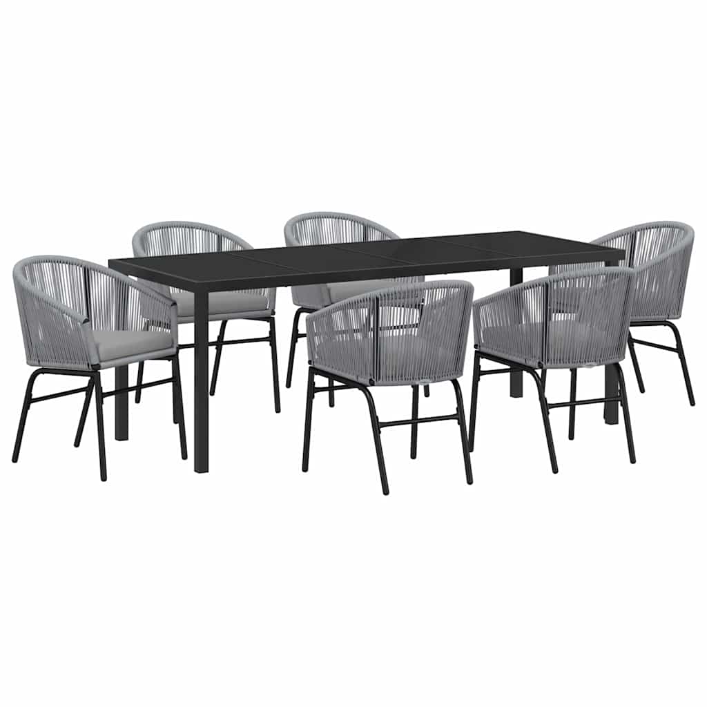 Ensemble de salle à manger pour jardin 7 pcs Anthracite - XIOS